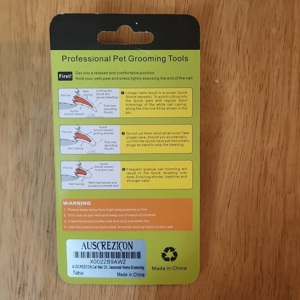 Pet nail clippers. New unopened pkg